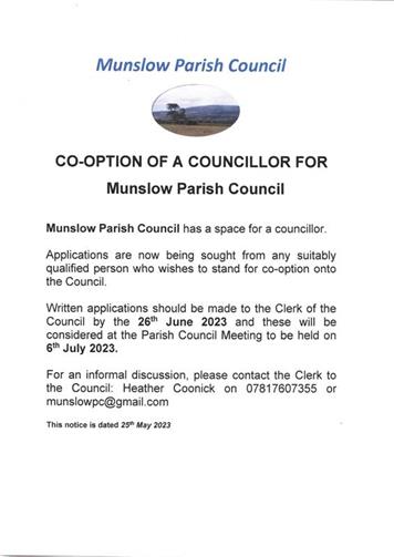  - Another Councillor is Needed